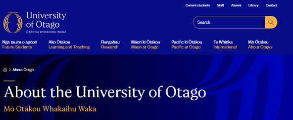 about the University of Otago