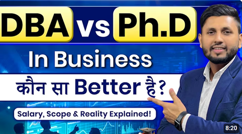DBA vs PhD in Business (2026) | Full Comparison | Salary, Scope & Career Reality Explained | DBA