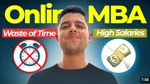 ONLINE MBA HIGH SALARIES OR WASTE OF TIME? Reality Check