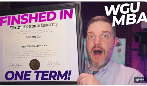 WGU MBA Accelerated Review - Finishing in 1-Term!