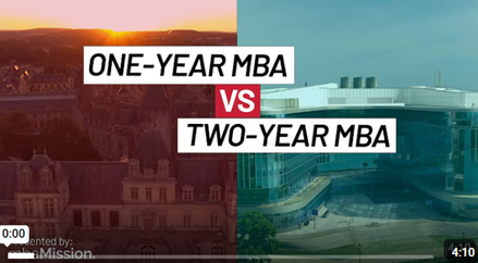 One-Year vs. Two-Year MBA Programs