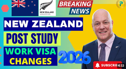 New Zealand Post Study Work Visa Changes 2026 | New Graduate Visa Explained
